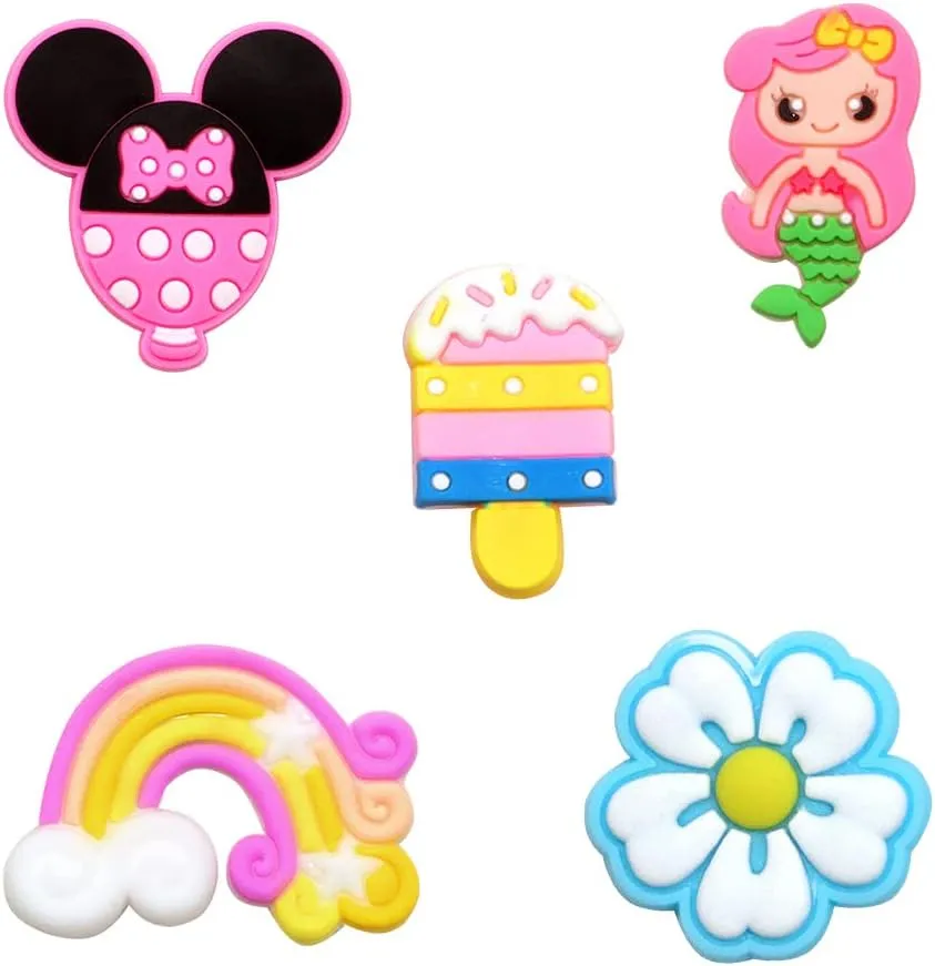 20/25/26PCS Lovely Shoe Charms for Croc slipper, Charms for Kids Girls Womens Clog Shoes Decorations Charms Summer Birthday Gift