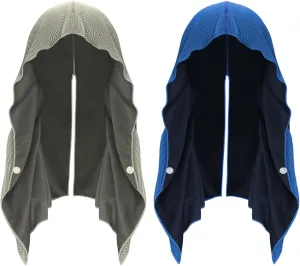 2Packs Cooling Hoodie Towels Cooling Towels for Neck and Face Neck Head Wraps for Gym Outdoor Sports Cycling Camping Workout