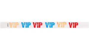 3/4" Tyvek® Wristbands - VIP Multicolor