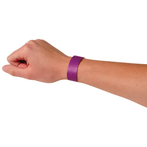 Adhesive Event Bands Purple Party Accessory (pack of 100)