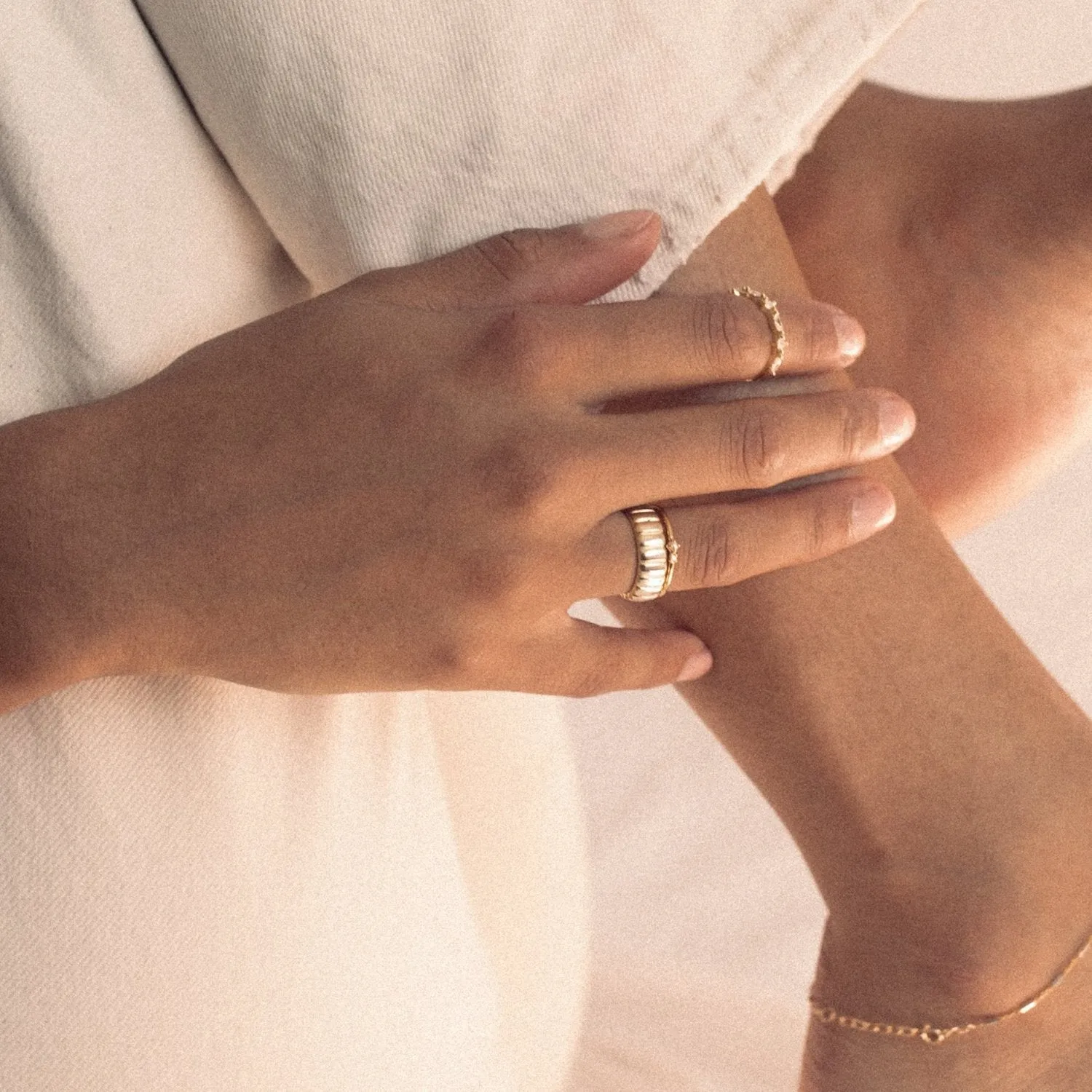 Bella Pearl 14k Gold Vermeil Ring
