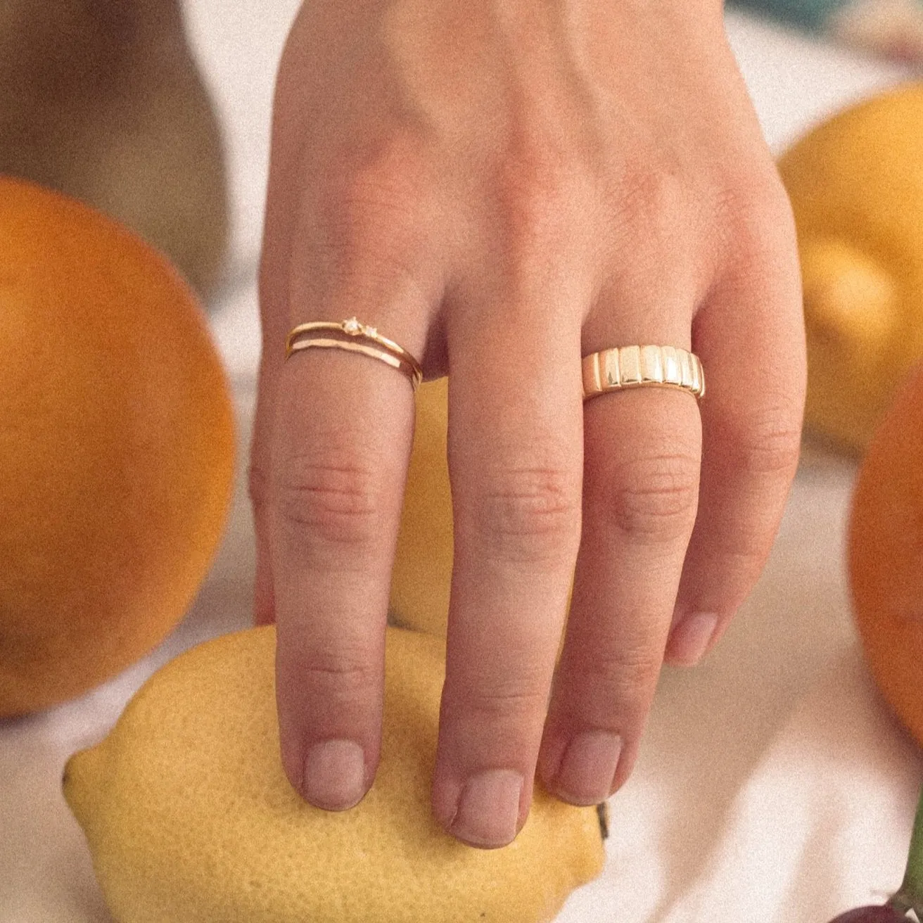Bella Pearl 14k Gold Vermeil Ring