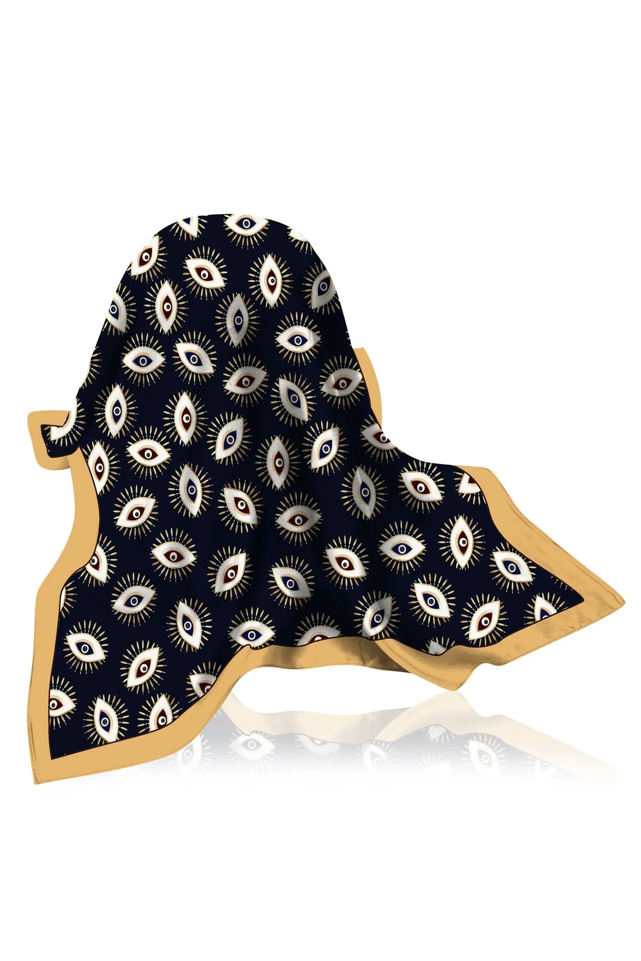 Black And White Silk Scarf