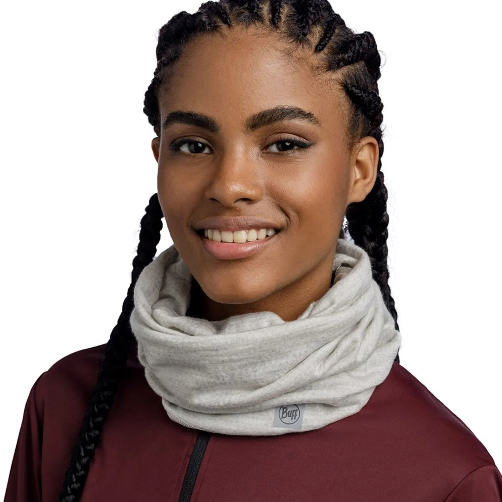 Buff Unisex Merino Move Bandana - Solid Cloud