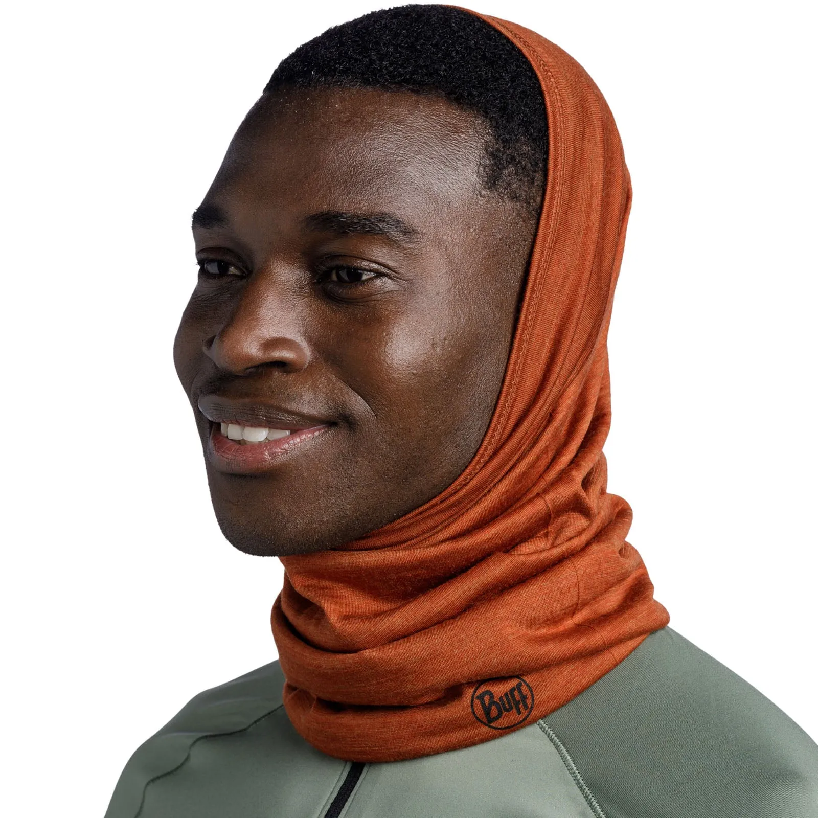 Buff Unisex Merino Wool Lightweight Tubular Bandana Scarf - Cinnamon