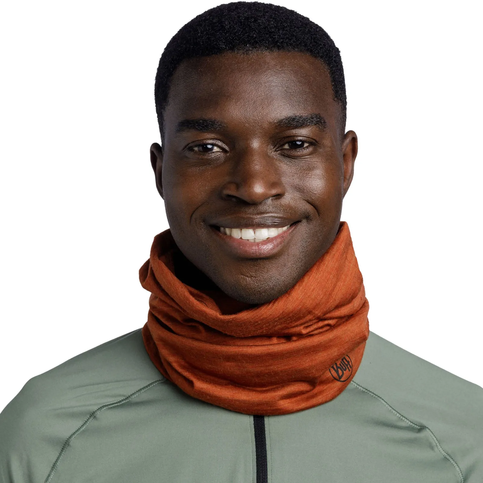 Buff Unisex Merino Wool Lightweight Tubular Bandana Scarf - Cinnamon