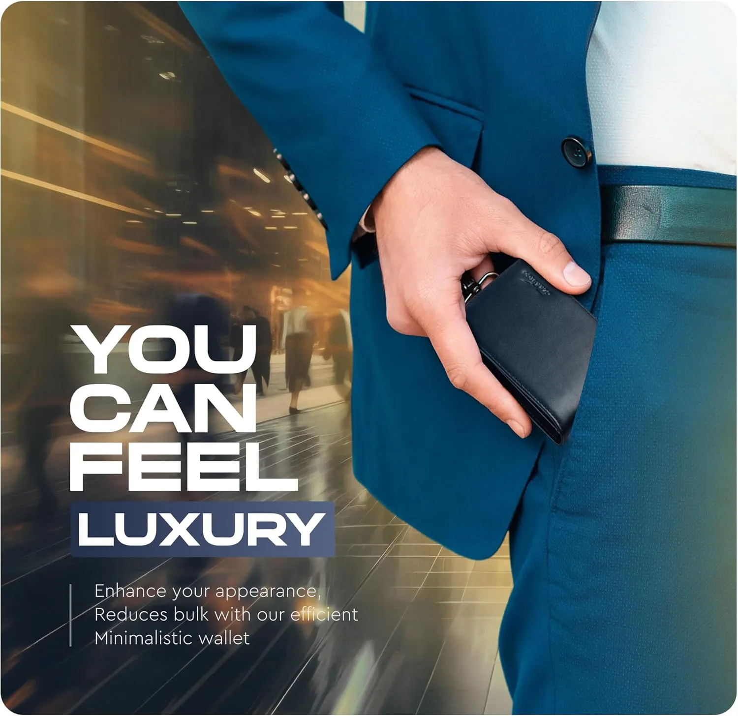 Claasico Mens Bifold Wallet for Men  Genuine Leather RFID Wallet, Slim Billfold Cardholder w/ID Window  Gift Box Included