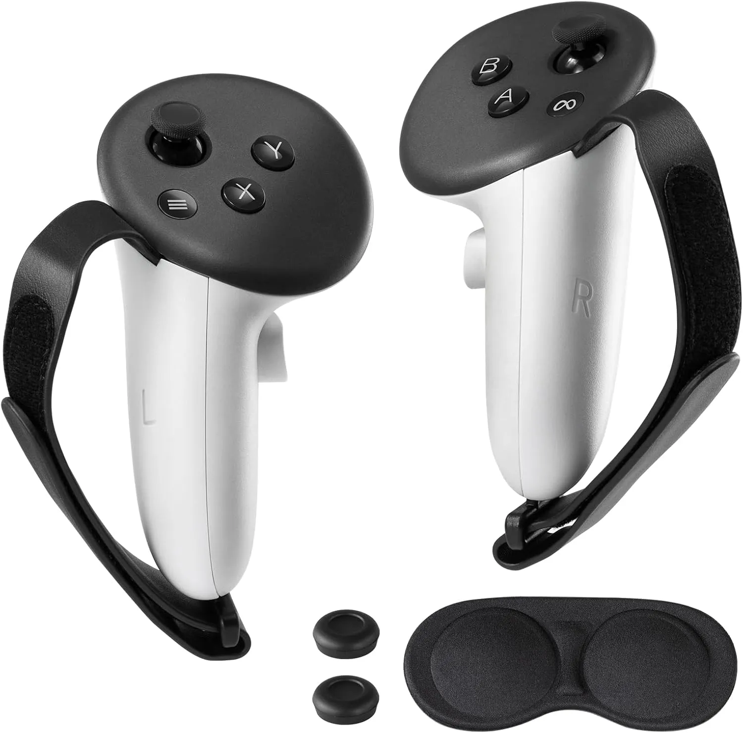 CoBak Controller Grips for Meta Quest 3s and Quest 3, Adjustable Knuckle Straps Accessories for Touch Plus Controllers