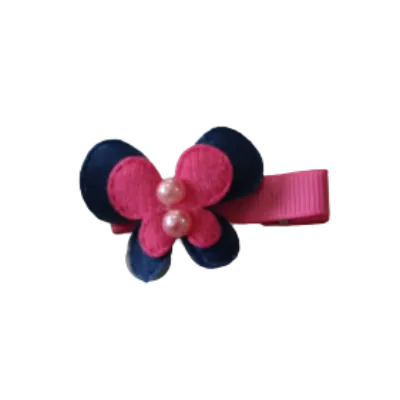Embellished Non Slip Hair Clip - Butterfly Two Colour (4 colour options)