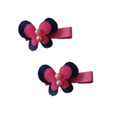 Embellished Non Slip Hair Clip - Butterfly Two Colour (4 colour options)