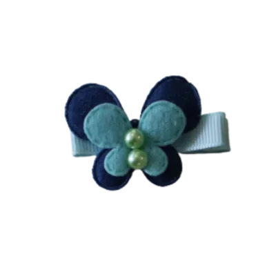 Embellished Non Slip Hair Clip - Butterfly Two Colour (4 colour options)