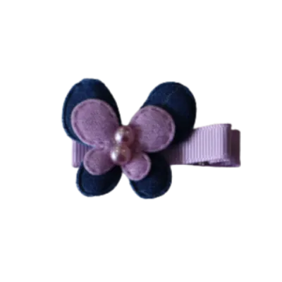 Embellished Non Slip Hair Clip - Butterfly Two Colour (4 colour options)