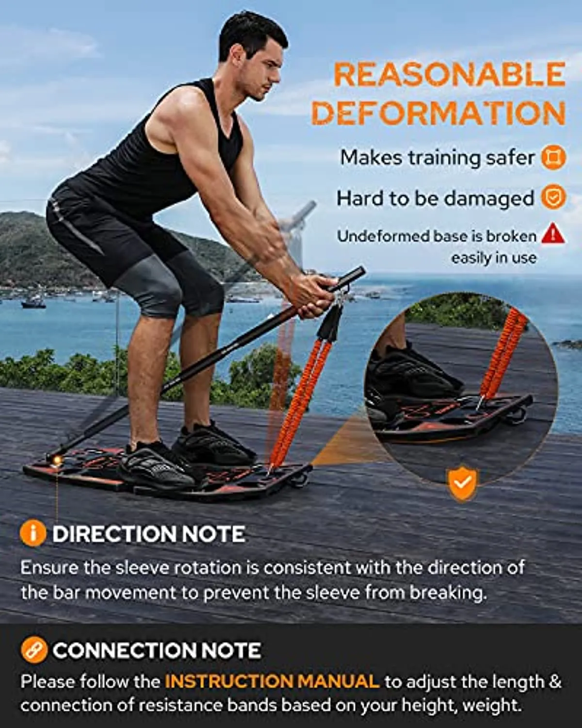 Gonex Portable Home Gym Workout Equipment with 14 Exercise Accessories Ab Roller Wheel,Elastic Resistance Bands,Push-up Stand,Post Landmine Sleeve and More for Full Body Workouts System