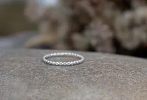 Hammered Stacking Ring (Single Ring)