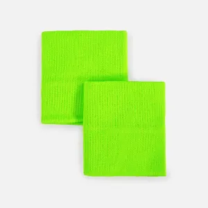 Hot Green Drip Wristbands (Pair)
