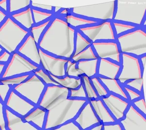 Insook Hwang's Art_scarves_Net_BluePinkline_gray