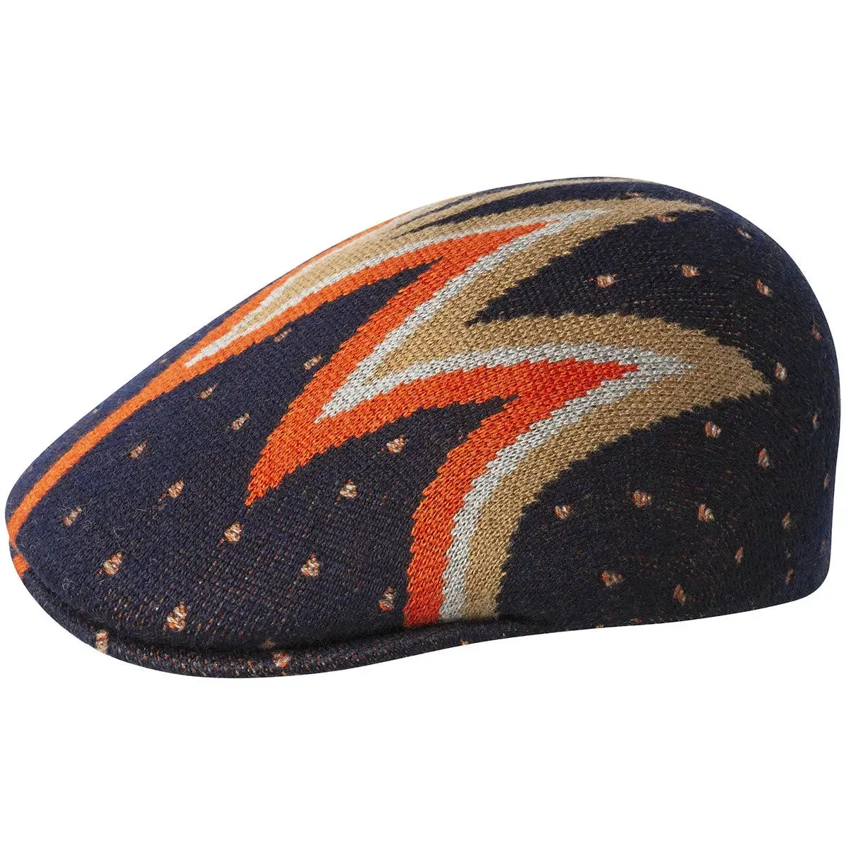 Kangol Shock Wave 507 Intarsia Knitted Flat Cap