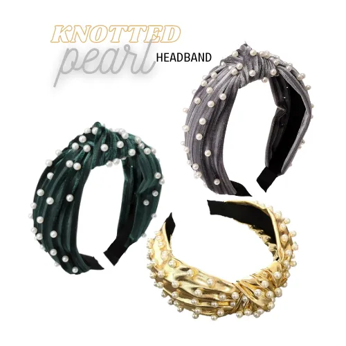 Knotted Pearl Headband