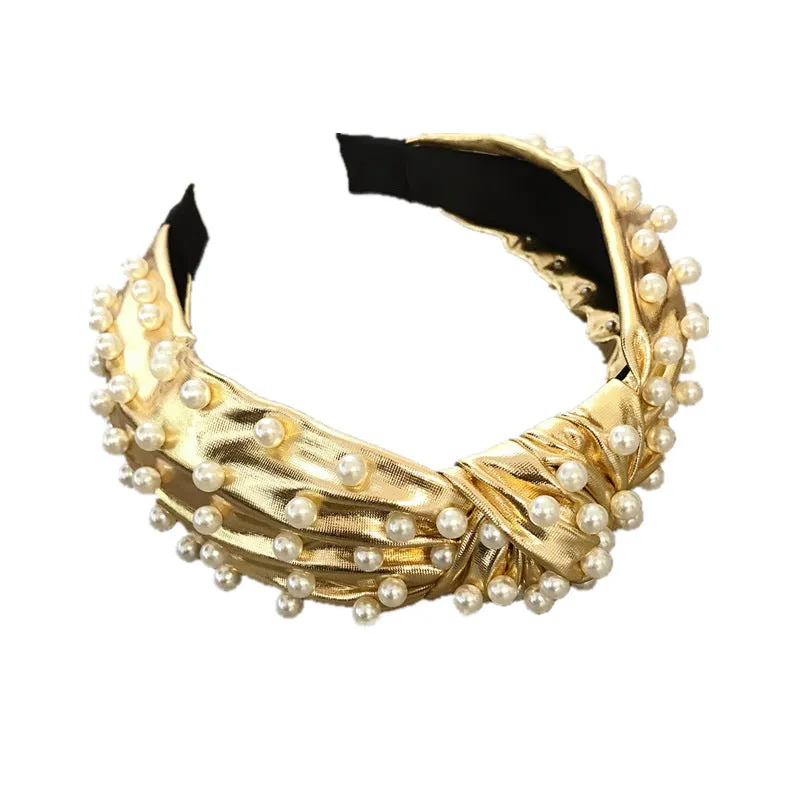 Knotted Pearl Headband