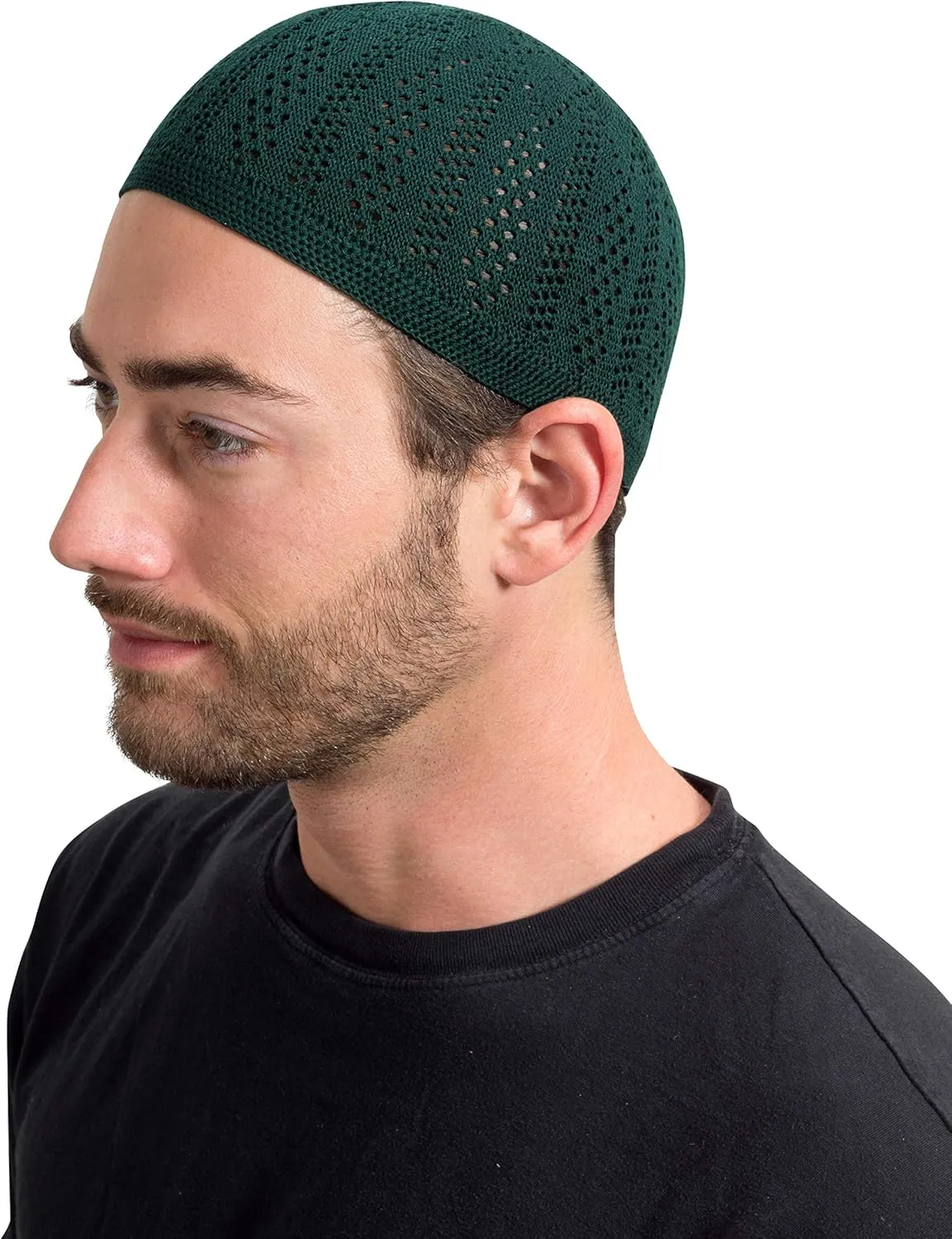 Lightweight Solid Color Turkish Crochet Kufi for Men