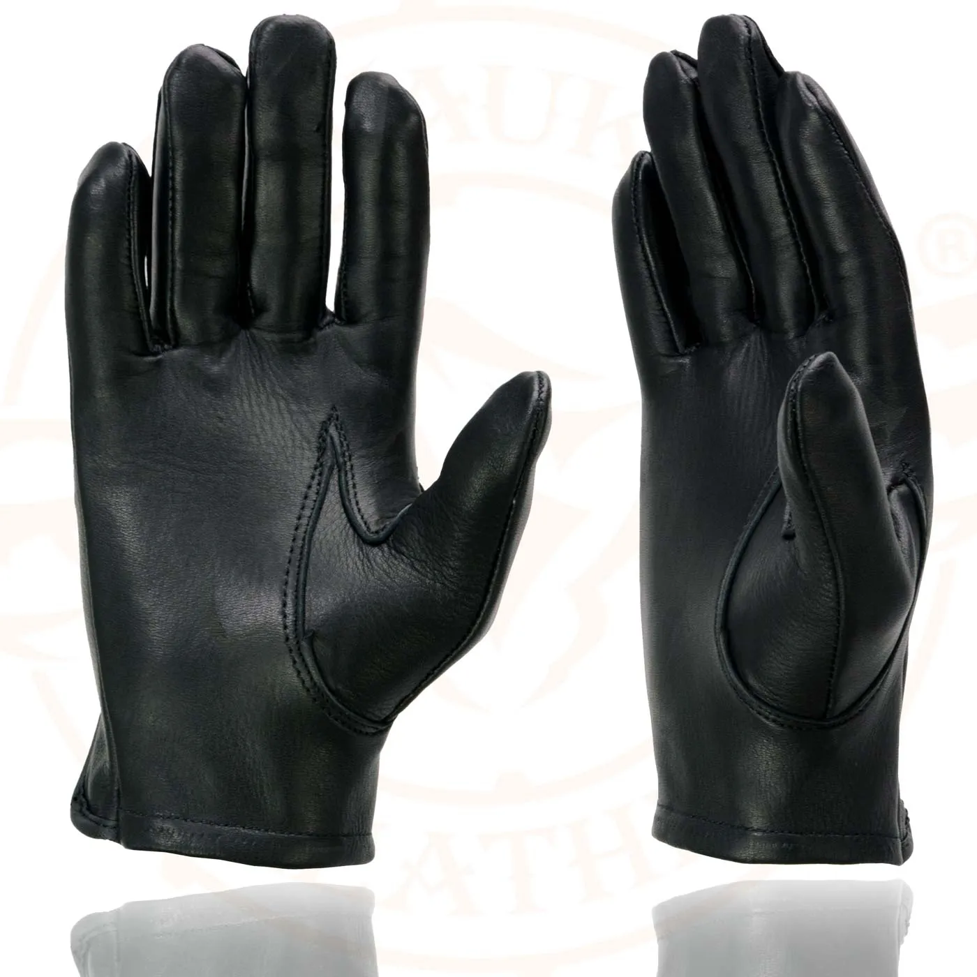 Milwaukee Leather MG7720 Women's Black Perforated Deer Skin Leather