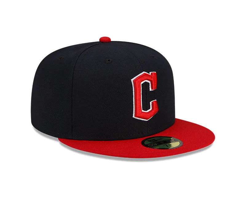 New Era Men's MLB AC 59FIFTY Cleveland Guardians Home Fitted Cap