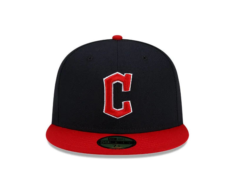 New Era Men's MLB AC 59FIFTY Cleveland Guardians Home Fitted Cap