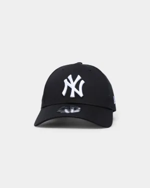 New Era New York Yankees 9FORTY Cloth Strapback Black/White