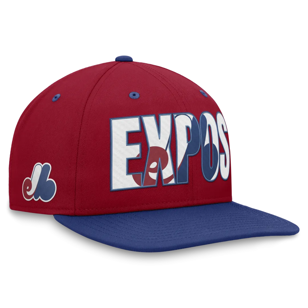 Nike Men's MLB Montreal Expos Pro Coop FB Snapback Cap