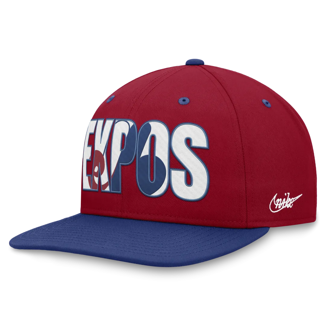 Nike Men's MLB Montreal Expos Pro Coop FB Snapback Cap