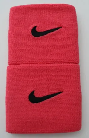Nike Premier Tennis Wristbands (Neon Pink/Black)