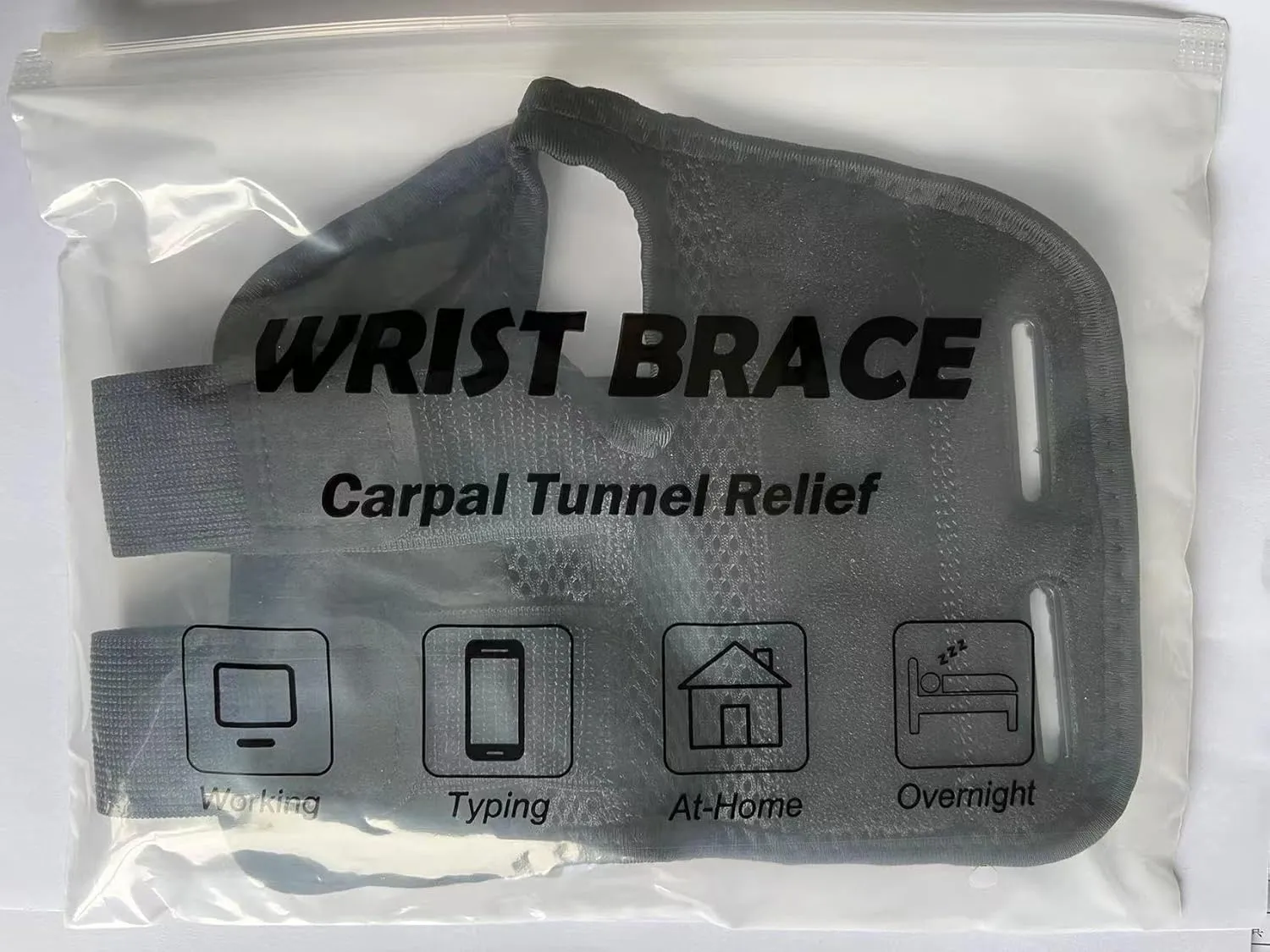 NuCamper Wrist Brace Carpal Tunnel Right Left Hand for Men Women, Night Wrist Sleep Supports Splints Arm Stabilizer with Compression Sleeve Adjustable Straps,for Tendonitis Arthritis Pain Relief