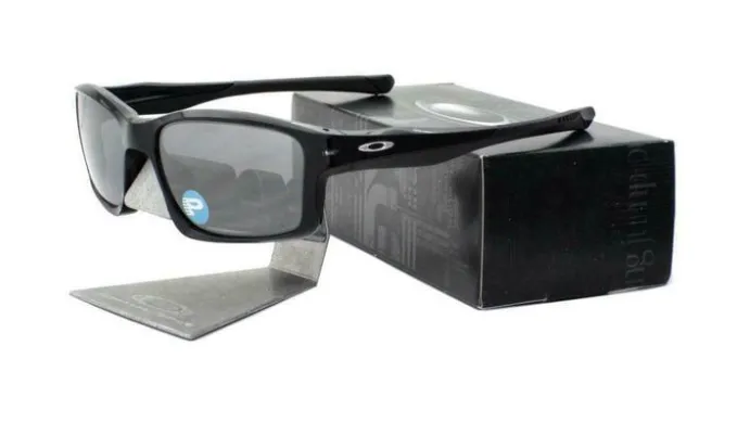 Oakley Polarized Chainlink Sunglasses (Matte or Shiny Black) - Ships Quick!