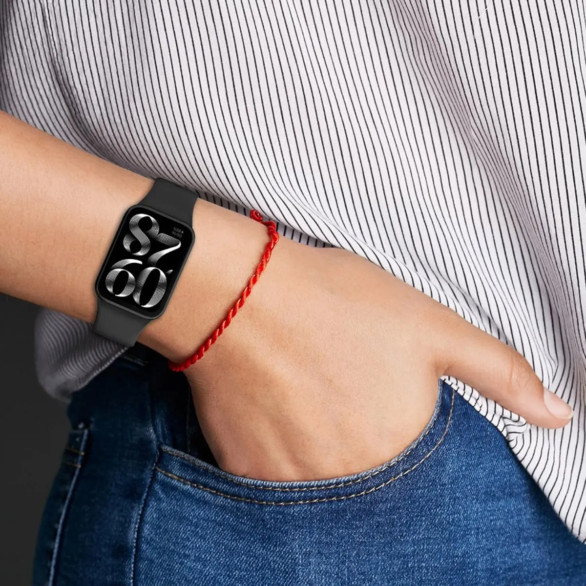 (Pack of 5) Silicone Straps   Watch Case For Xiaomi Mi Smart Band 8 Pro & Redmi Watch 4 Wristband [ Case Only For Mi Band 8 Pro ]