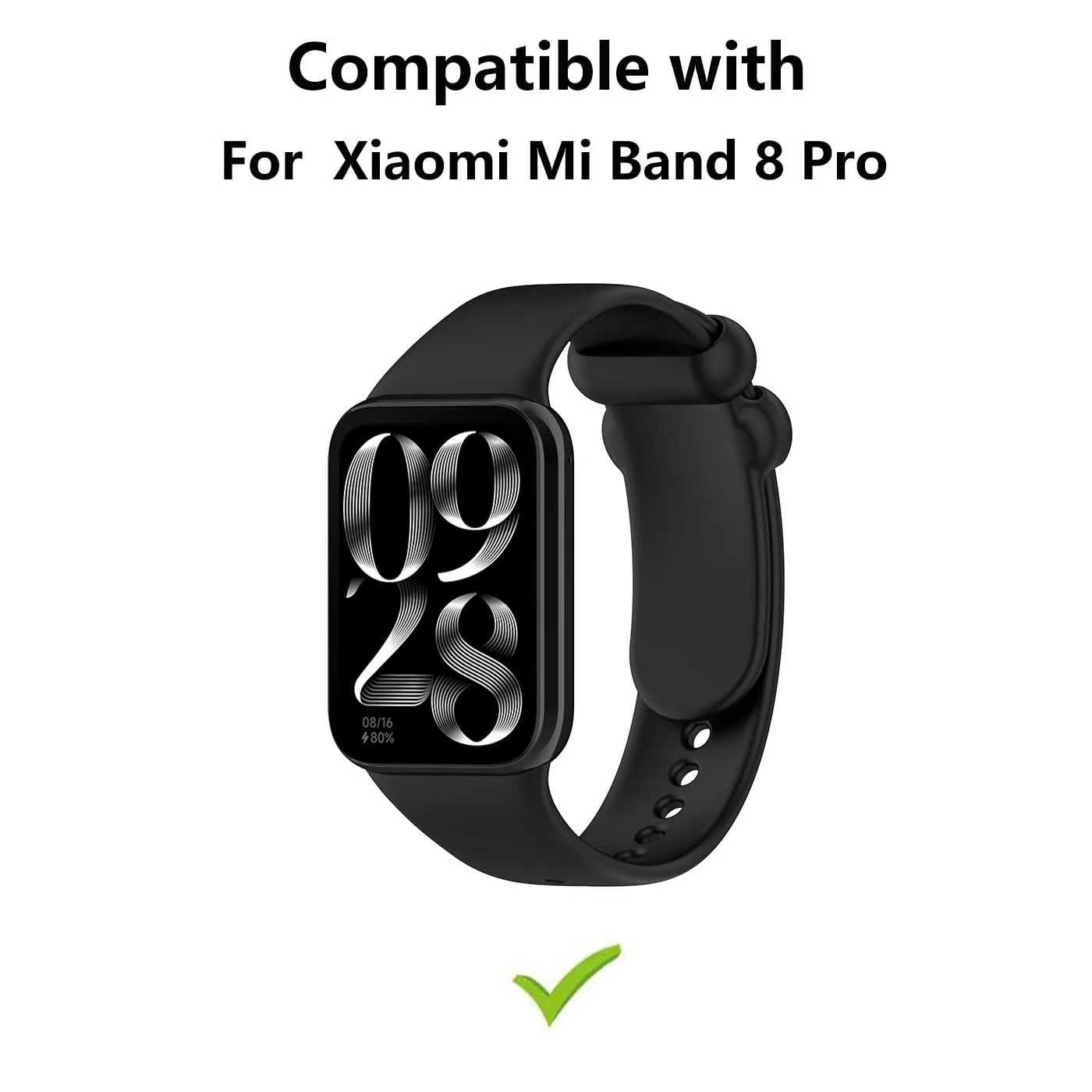 (Pack of 5) Silicone Straps   Watch Case For Xiaomi Mi Smart Band 8 Pro & Redmi Watch 4 Wristband [ Case Only For Mi Band 8 Pro ]
