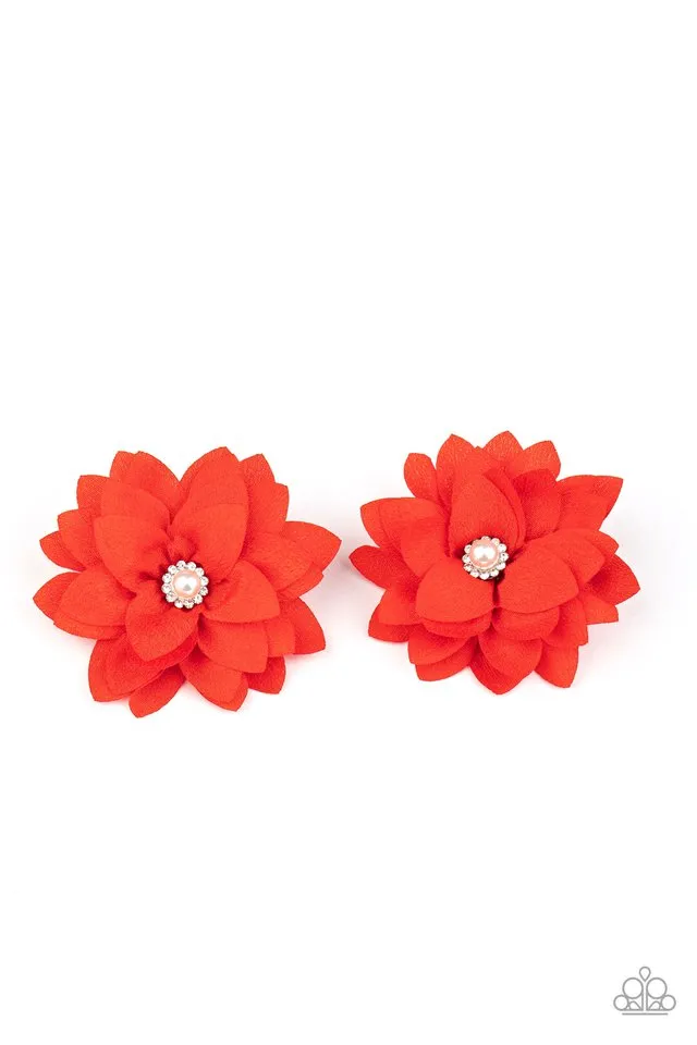 Paparazzi Hair Accessories ~ Things That Go BLOOM! - Red