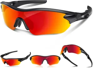 Polarized Sports Sunglasses for Men Women Youth Baseball Running Fishing Tennis Golf Cycling Driving Motor TAC UV400 TR90