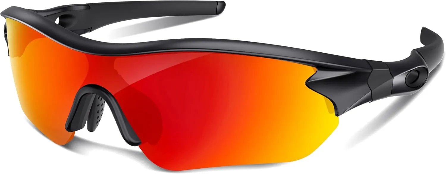 Polarized Sports Sunglasses for Men Women Youth Baseball Running Fishing Tennis Golf Cycling Driving Motor TAC UV400 TR90