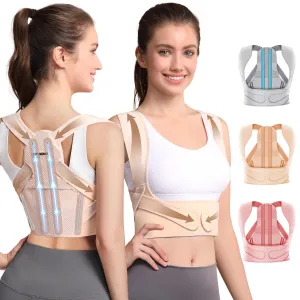 Posture Corrector for Women and Men: Improve Posture Correct Hunchback Slouching Invisible Under Clothes - Adjustable Lightweight Upper Back Brace for Neck Shoulder & Upper Back Pain Relief (XS/S Under Bust 26"-37")