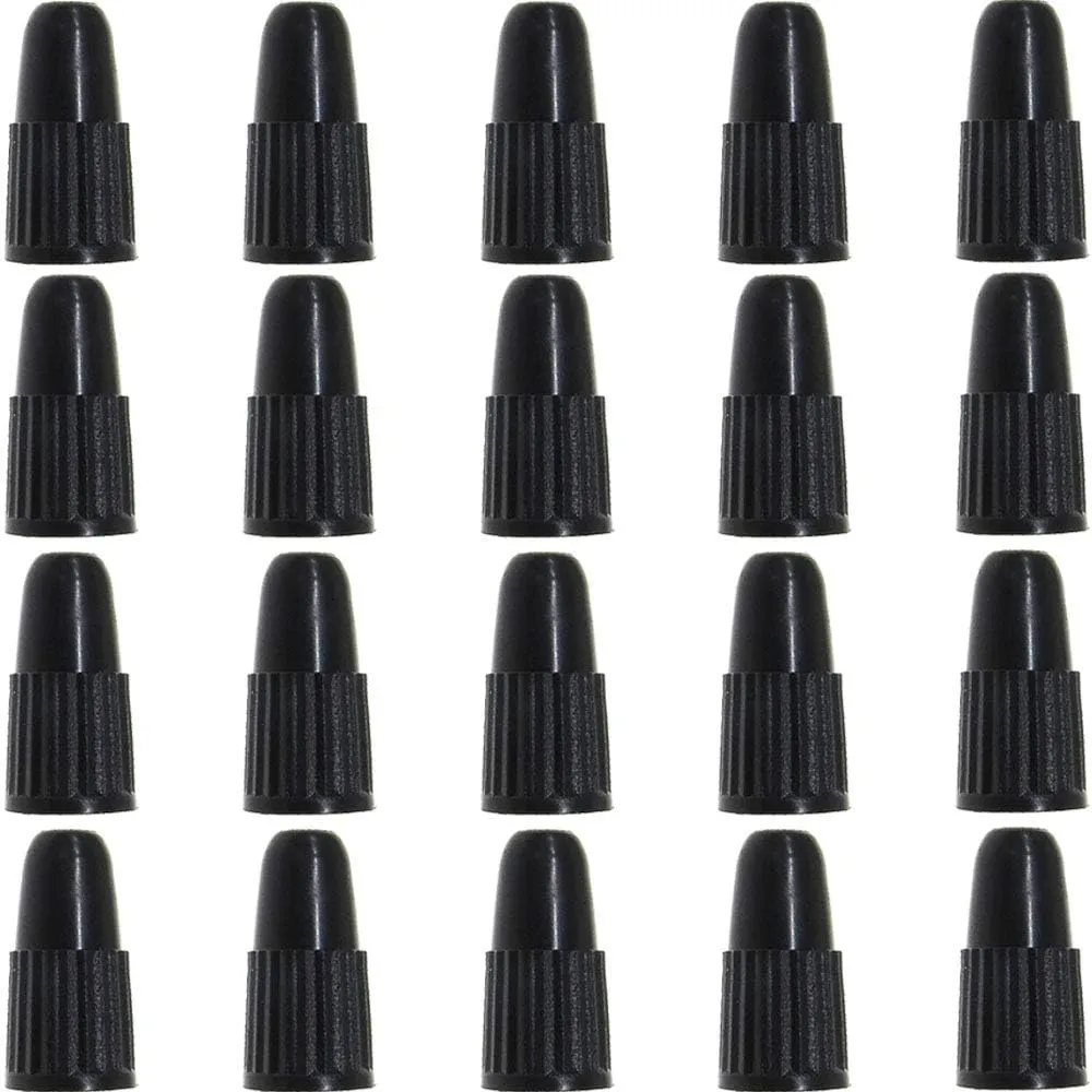 Presta Valve Caps Black,Plastic Bike Dust Caps Tire - Bicycle Presta/French Valve stem Cover for MTB Mountain/Road Bikes, Bike Accessories,Outdoors(20 Pack)