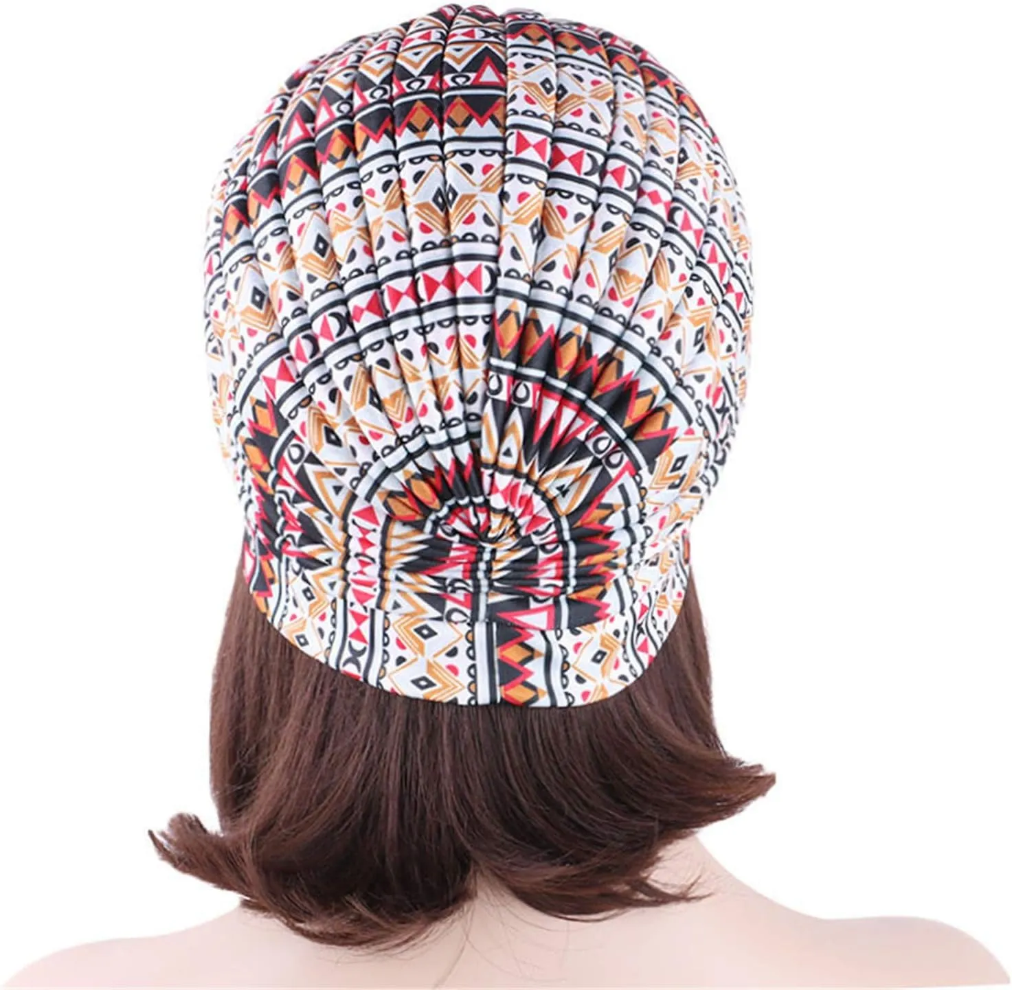 Qhome Women's Rasta Turban Indian Style Head Wrap Cap Hat Hair Cover Headband Various Print Design