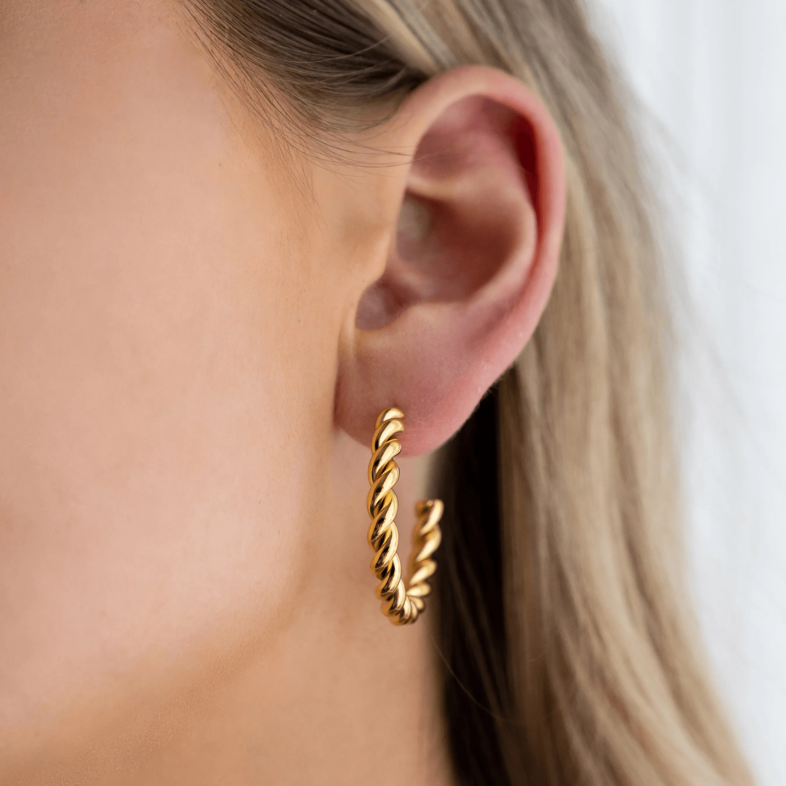 Rope Hoop Earrings