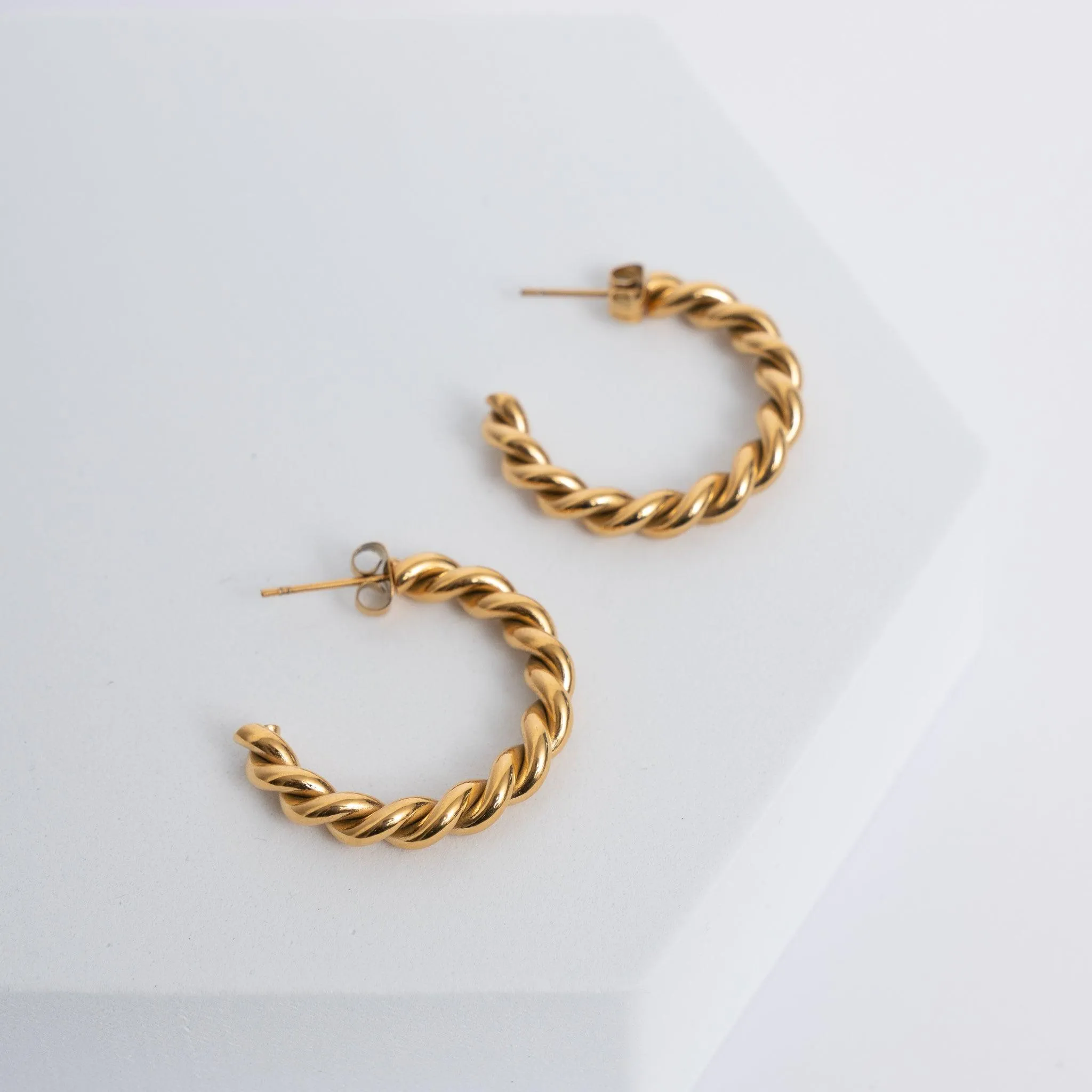 Rope Hoop Earrings