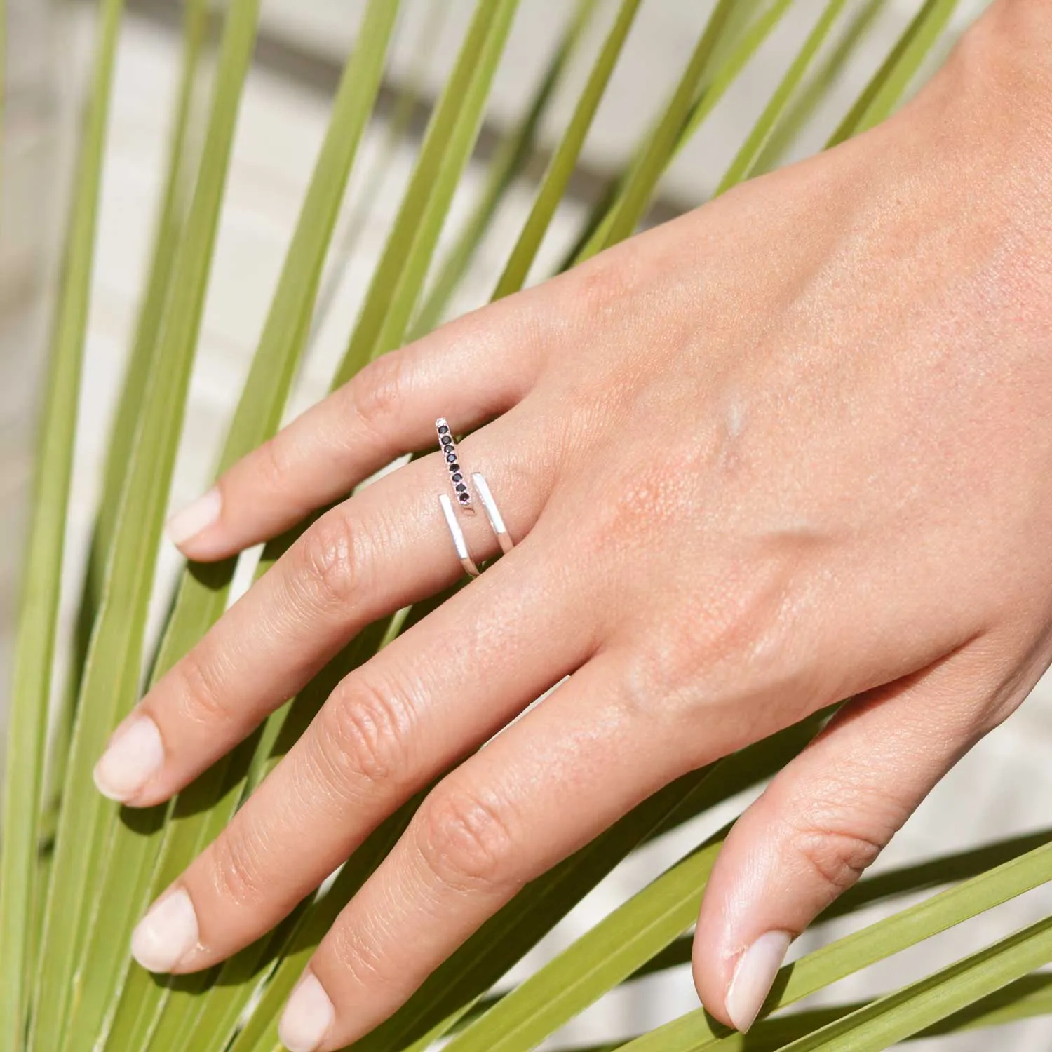 Silver Black Onyx Ring Neringa