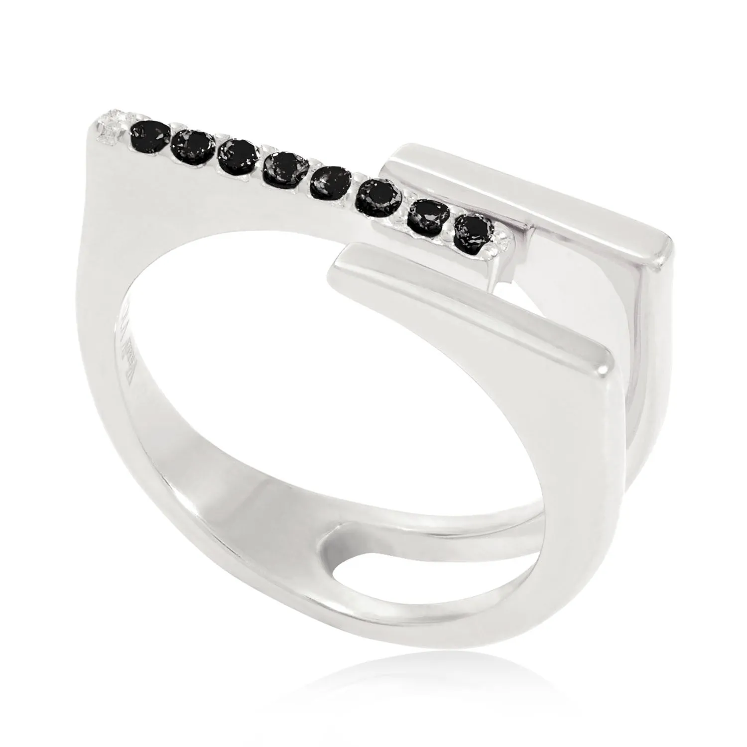 Silver Black Onyx Ring Neringa