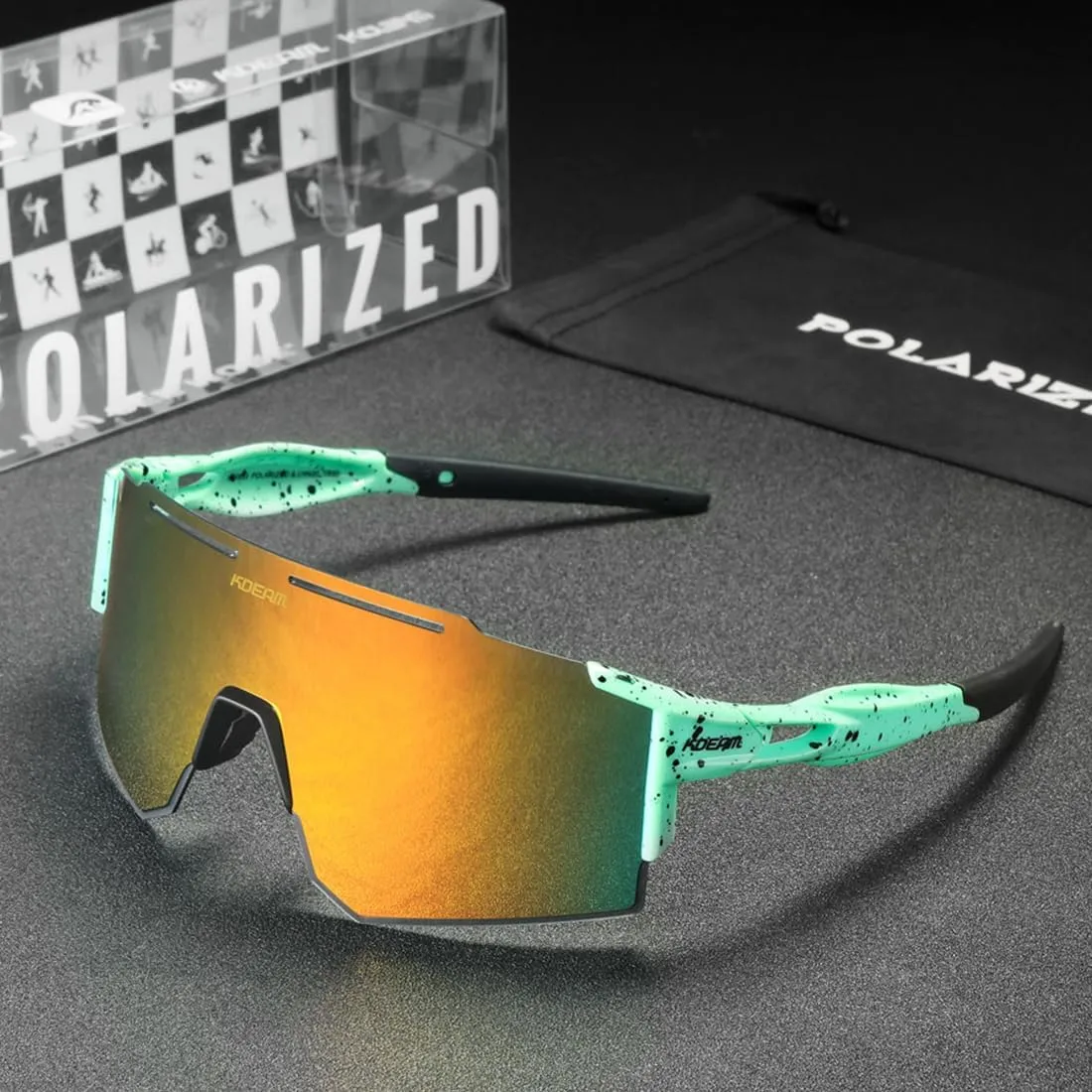 Sports Polarized Sunglasses for Men and Women, Youth Kids Baseball Softball Sunglasses for Cycling, Running