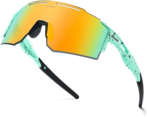 Sports Polarized Sunglasses for Men and Women, Youth Kids Baseball Softball Sunglasses for Cycling, Running