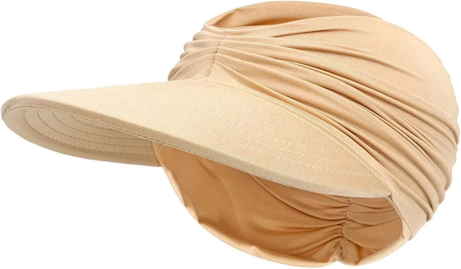 Sun Visor Hats for Women Beach Hat Packable Wide Brim UV Protection with Ponytail Hole Summer Sunhat for Sports