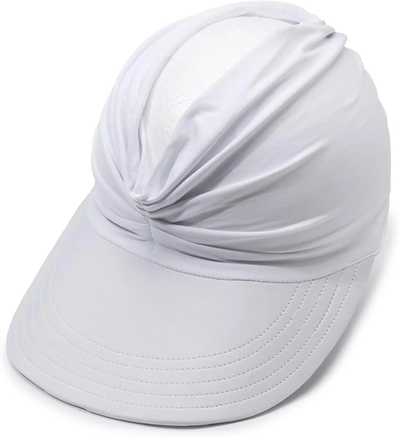Sun Visor Hats for Women Beach Hat Packable Wide Brim UV Protection with Ponytail Hole Summer Sunhat for Sports