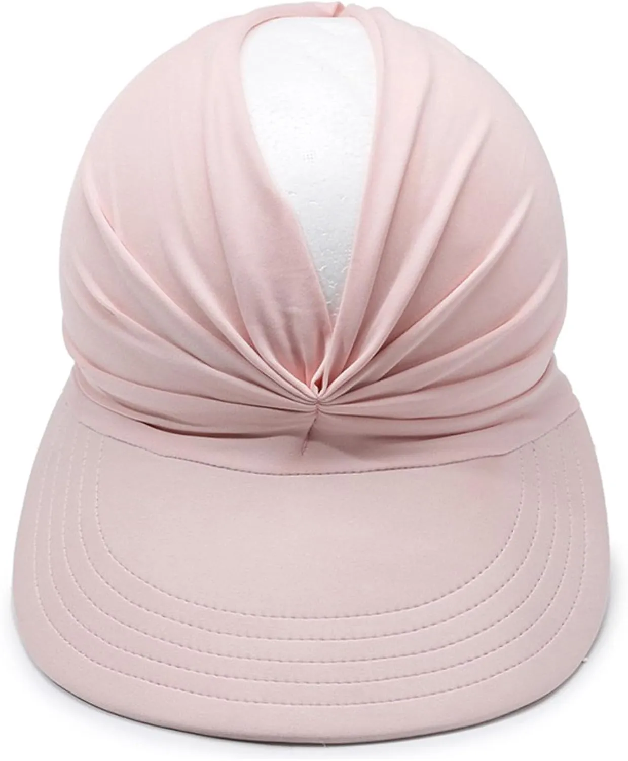 Sun Visor Hats for Women Beach Hat Packable Wide Brim UV Protection with Ponytail Hole Summer Sunhat for Sports